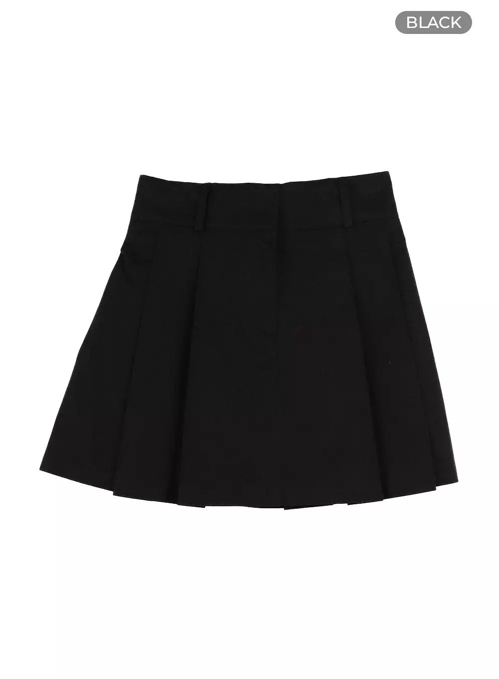 Pleated Cotton Mini Skirt - CM427