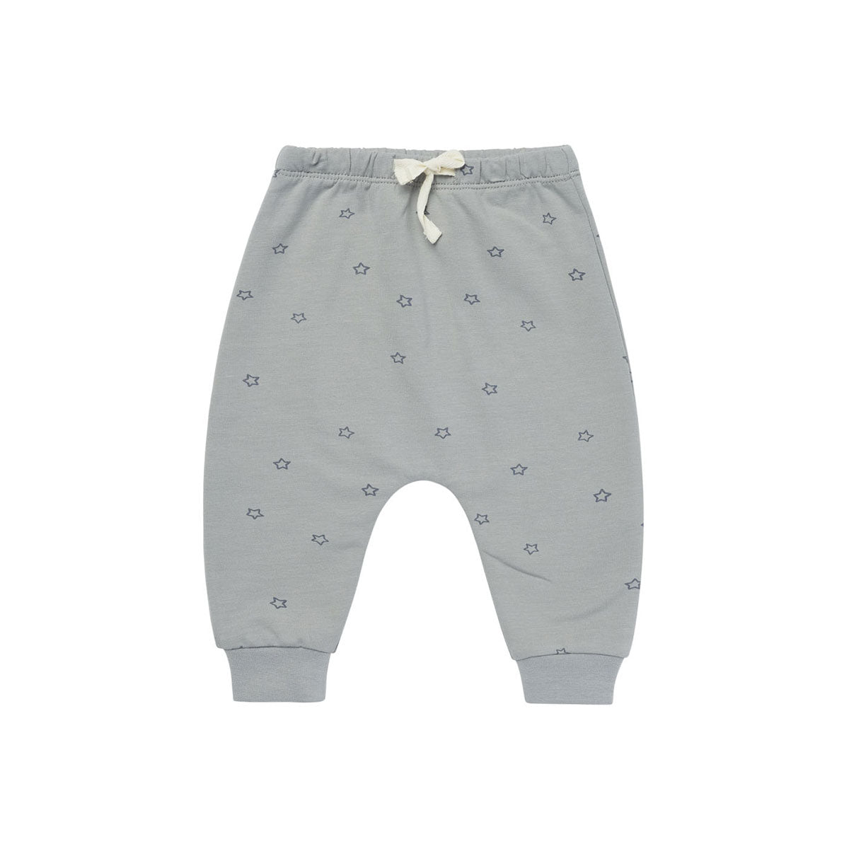 Quincy Mae Sweatpants Stars Dusty Blue - Shop Now