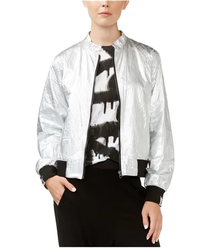 Rachel Roy Metallic Bomber Jacket