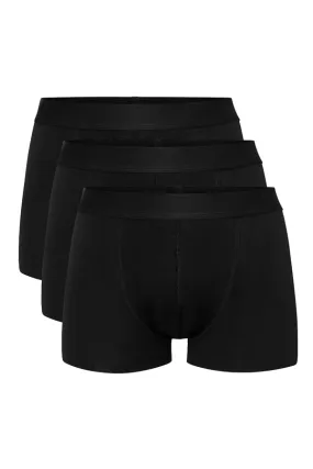 Lyocell Trunks Black 3-Pack from Resterds