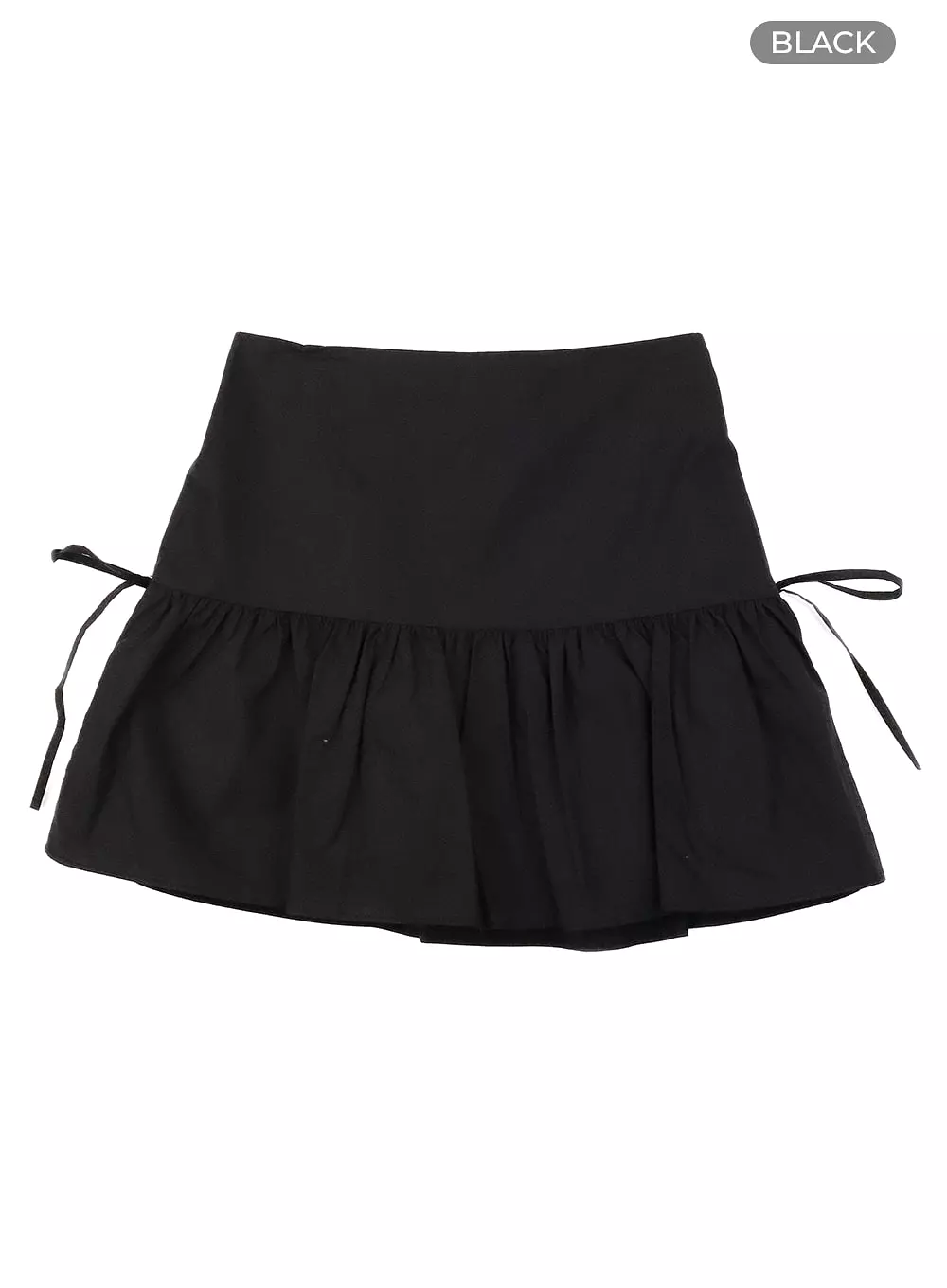 Ribbon Flare Mini Skirt