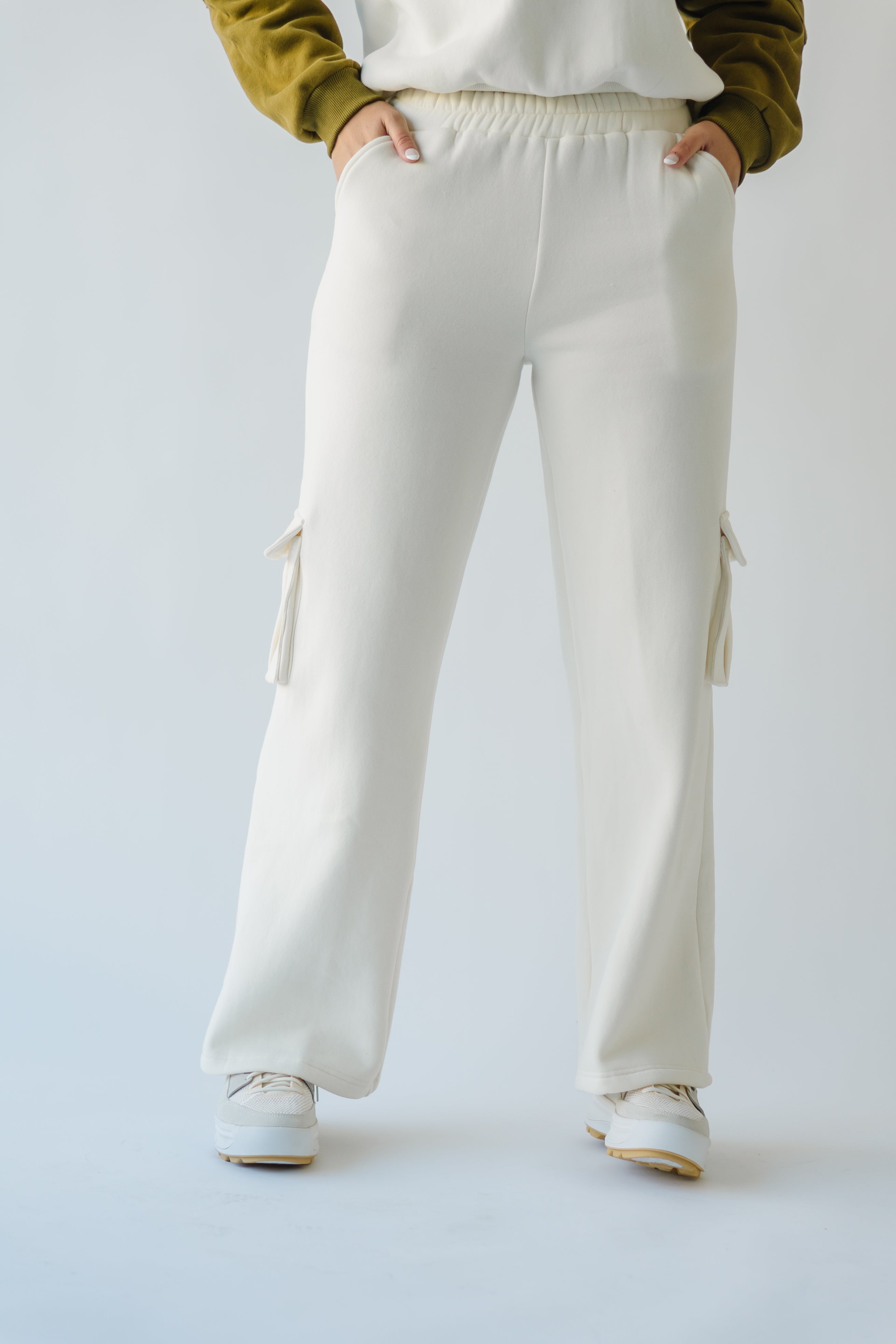 Richland Cargo Sweatpants Ivory