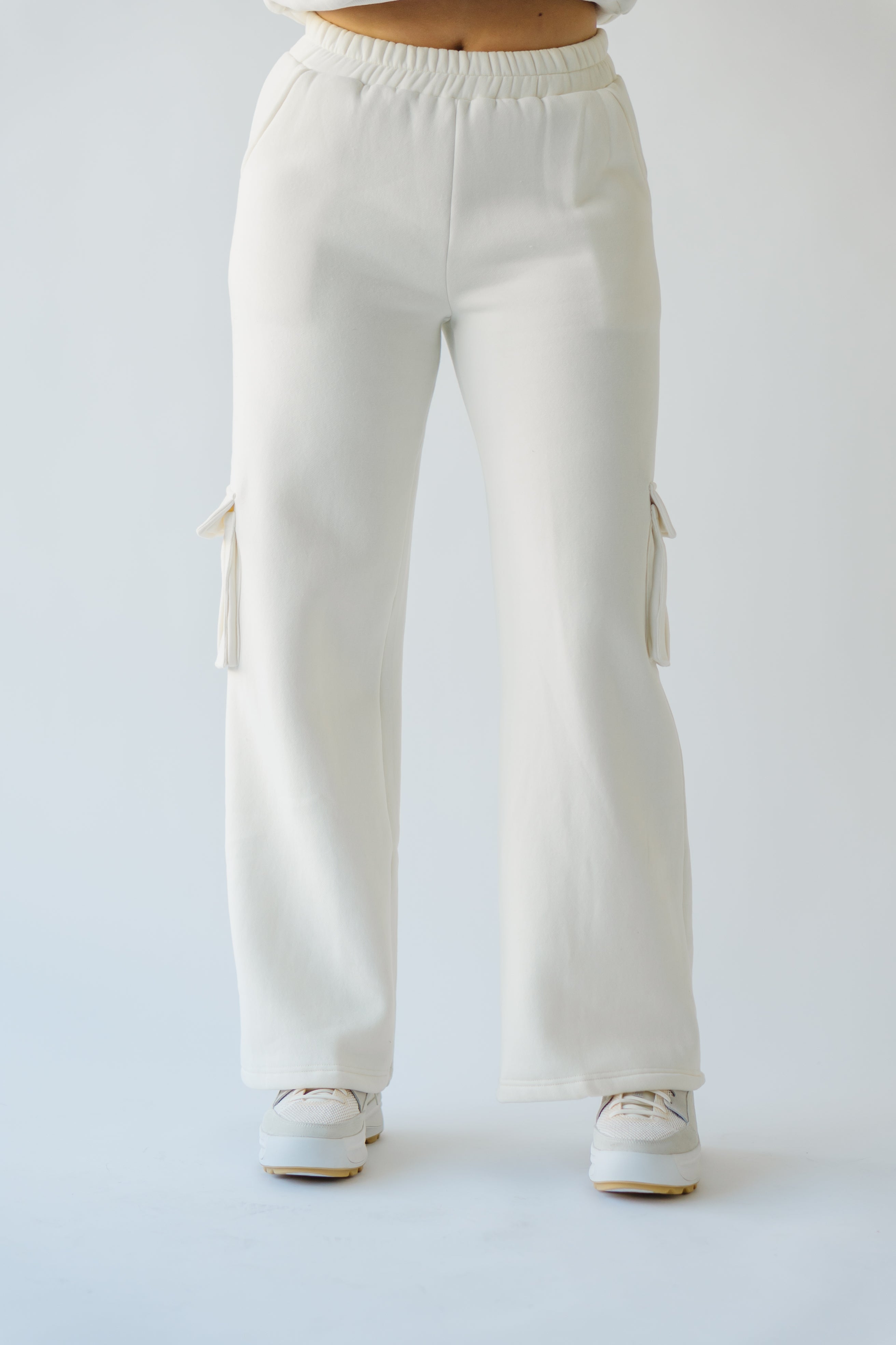 Richland Cargo Sweatpants Ivory