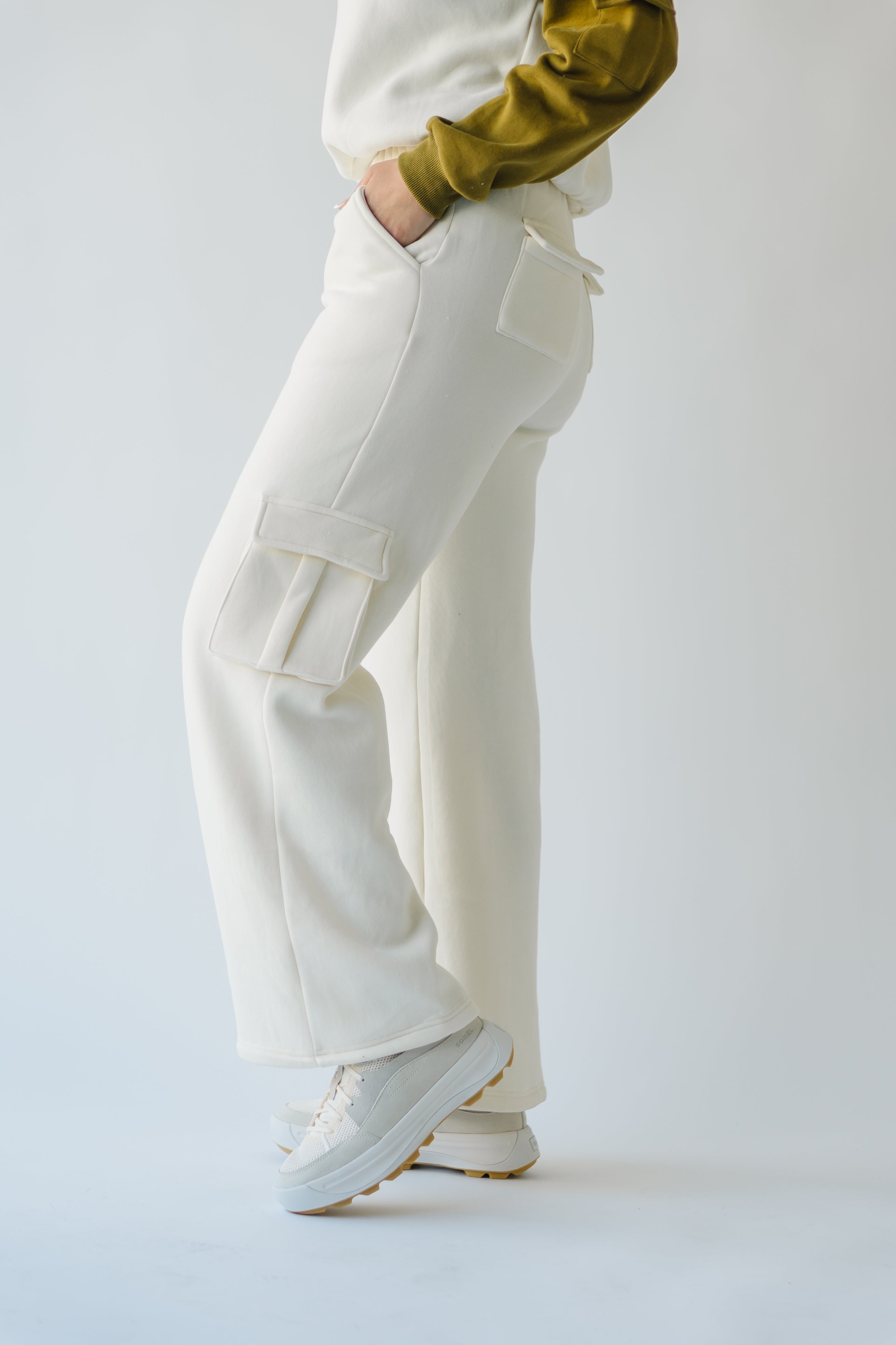 Richland Cargo Sweatpants Ivory