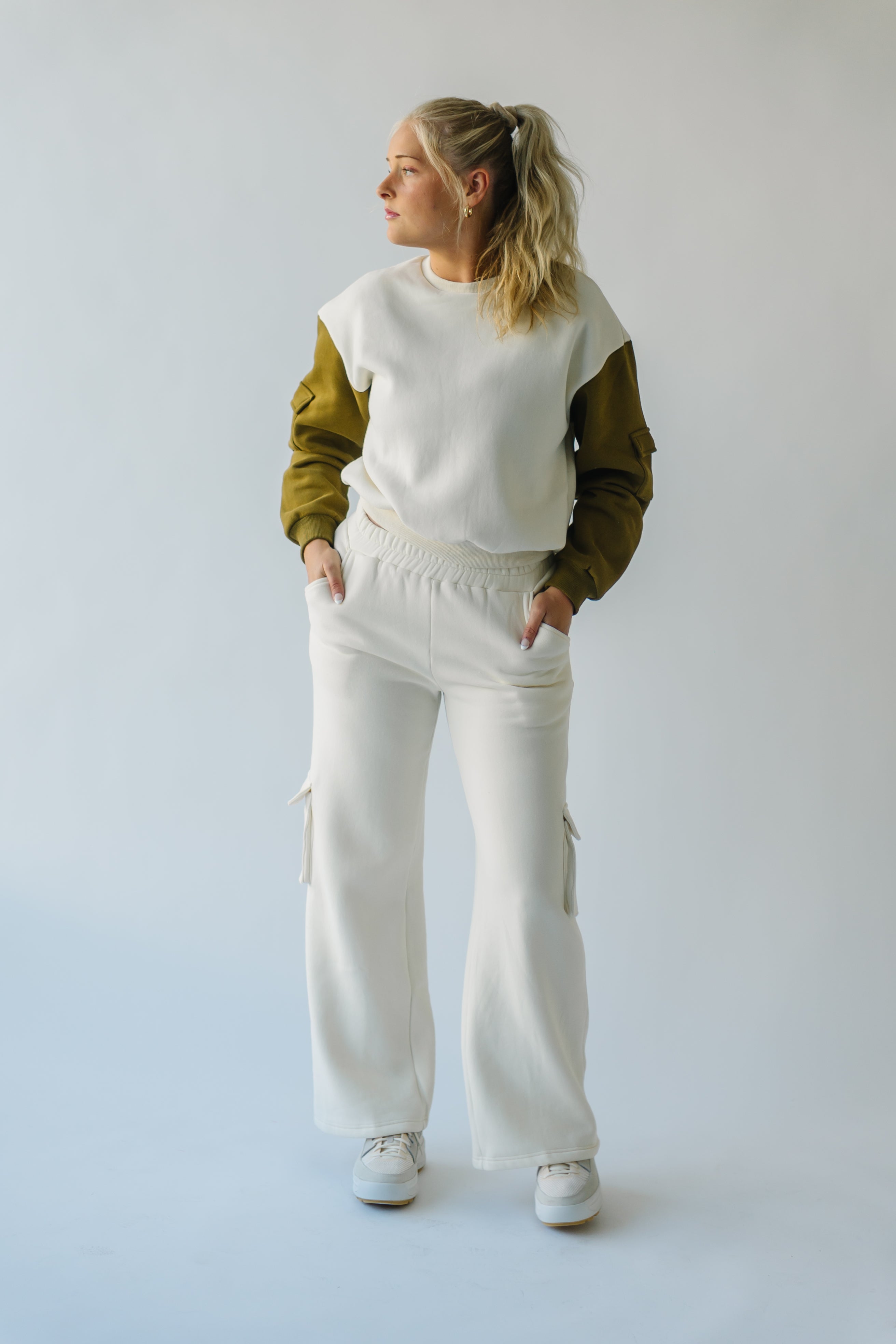 Richland Cargo Sweatpants Ivory