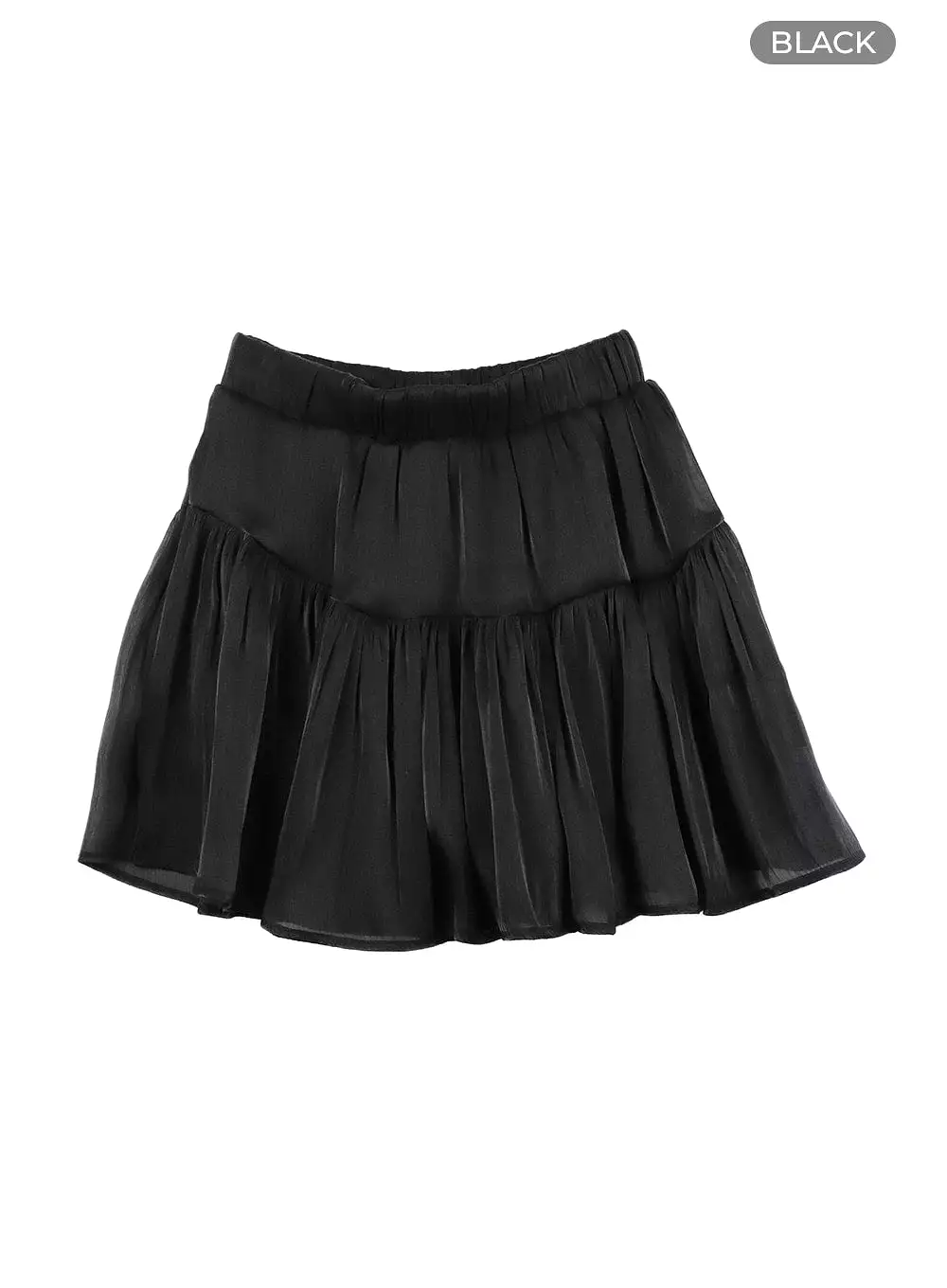 Ruffled Miniskirt with Elastic Band - OA405