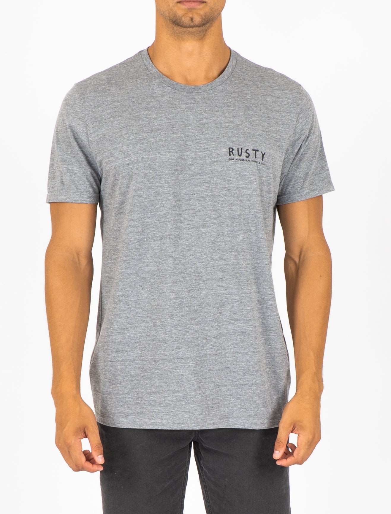 Rusty USA Short Sleeve Tee - Space Black