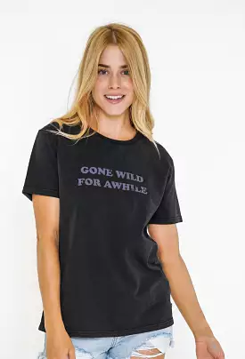 Rusty wild US short sleeve tee in black