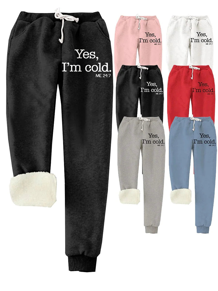 Savannah Joggers: Women's High Waist Full-Length Graphic Sweatpants