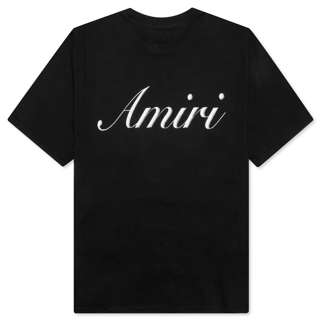 Black Script Logo T-shirt