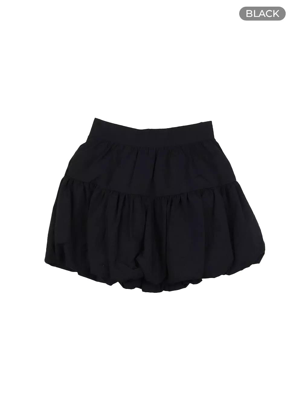 Shirred Balloon Mini Skirt IA417 - Google SEO friendly result: IA417 Shirred Balloon Mini Skirt