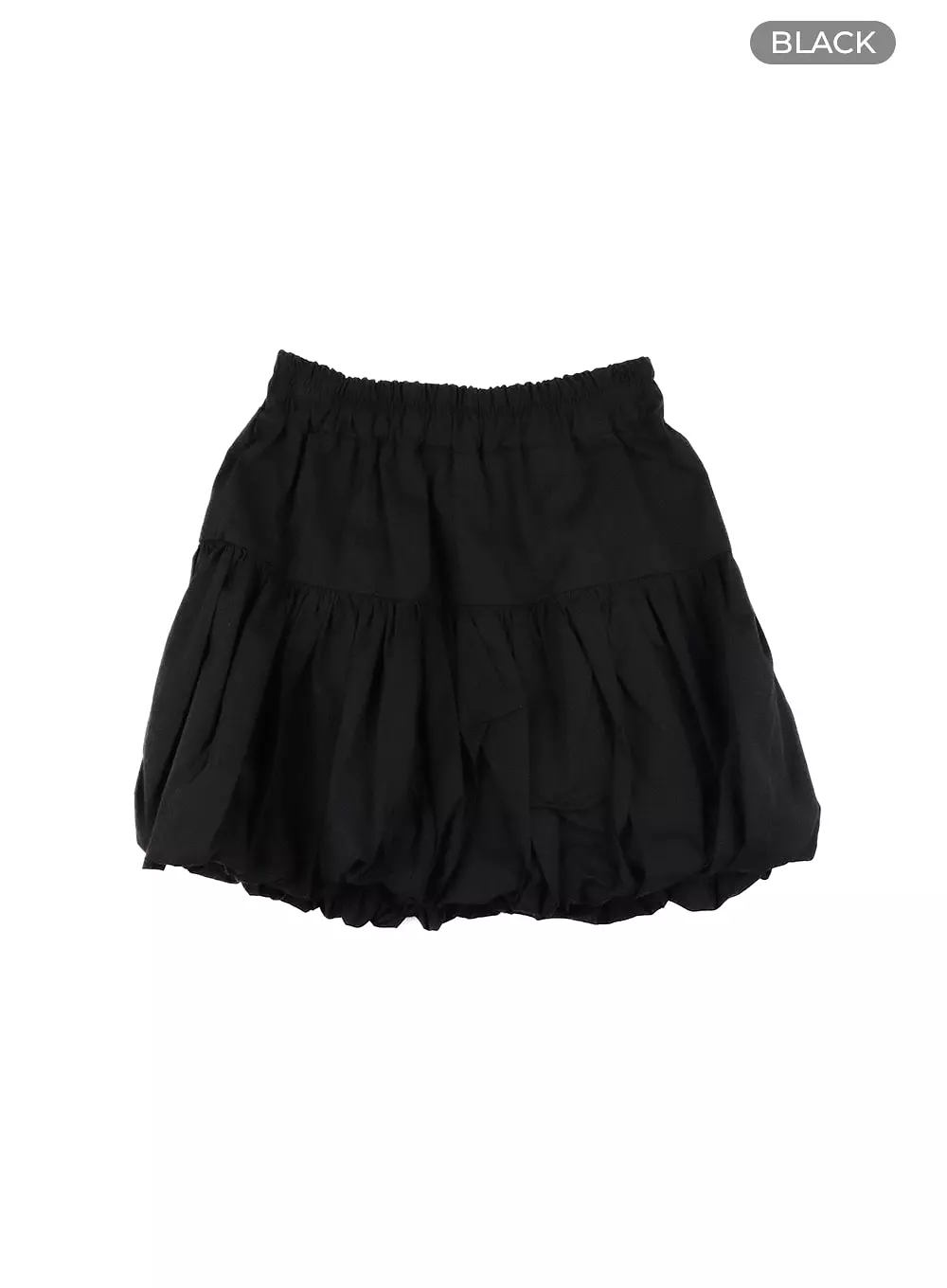 Shirred Bubble Mini Skirt with Outstanding Quality and Style OM428