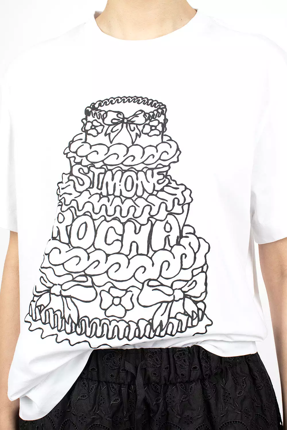 Short Sleeve Cake Print T-Shirt