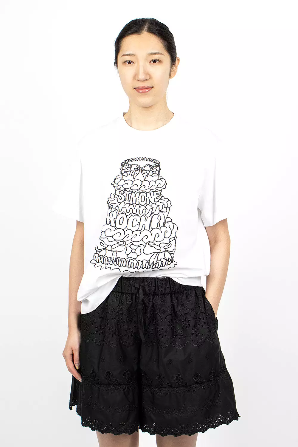 Short Sleeve Cake Print T-Shirt