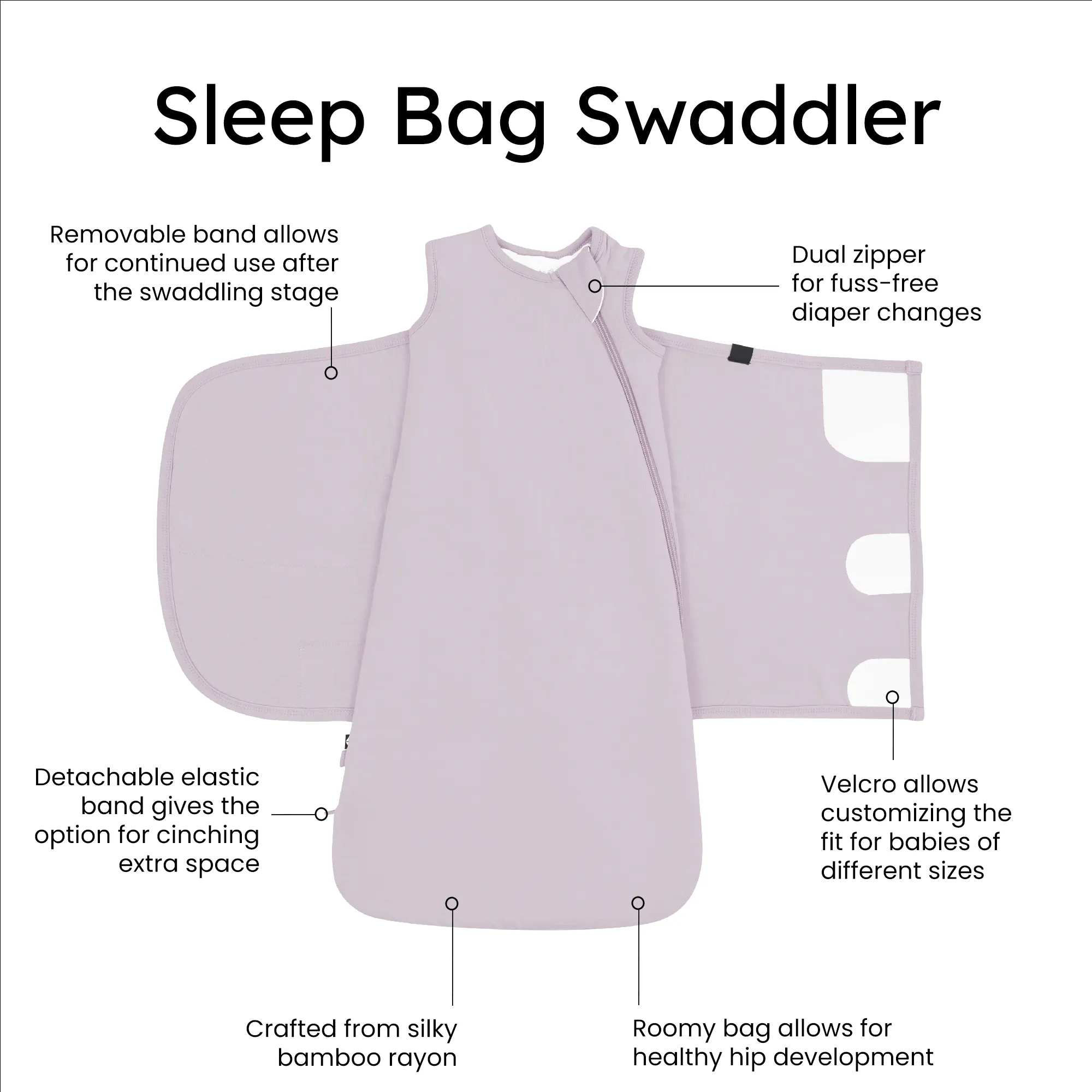 Sleep Bag Swaddler Wisteria