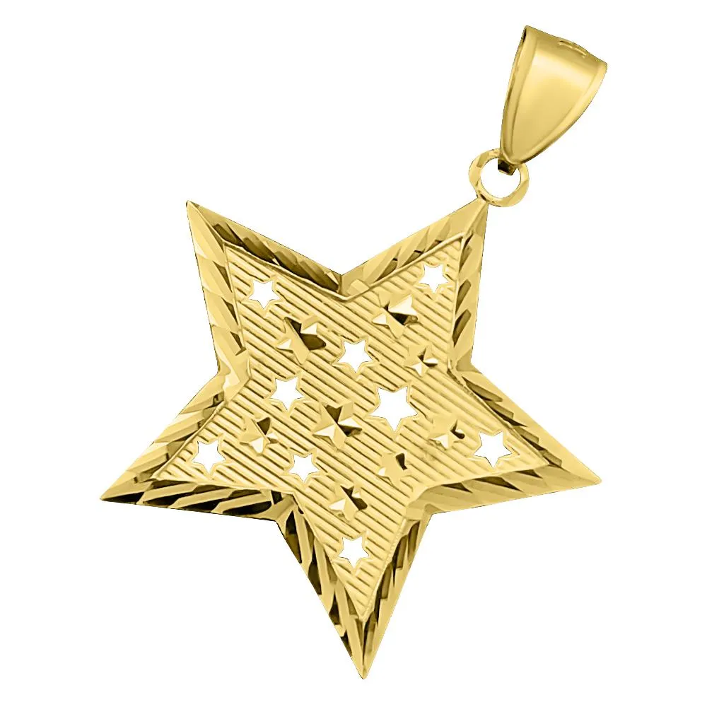 Star DC 10K Yellow Gold Pendant