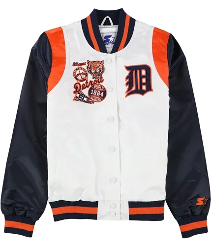 Starter Womens Detroit Tigers Varsity Jacket - Detroit Tigers Starter Women's Varsity Jacket