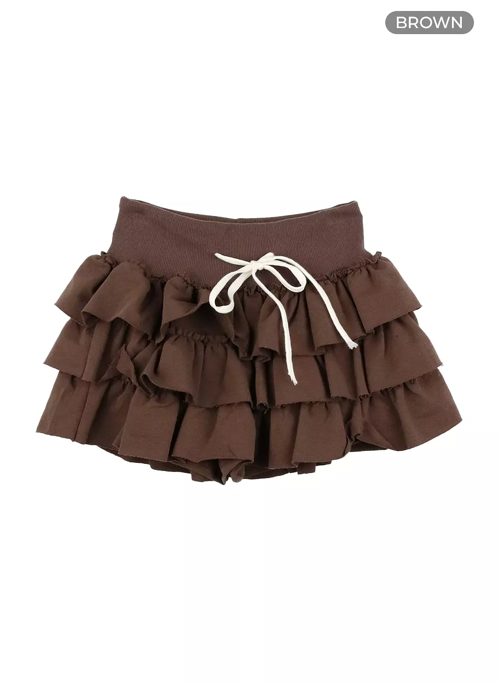 String Waist Ruffle Mini Skirt - IA417 | Shop Now