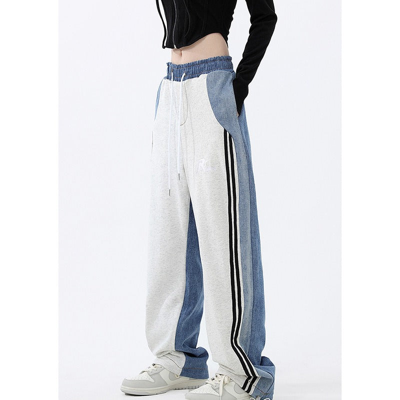 Sweatpants Wide Leg Crop Trousers