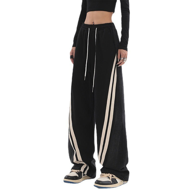 Sweatpants Wide Leg Crop Trousers