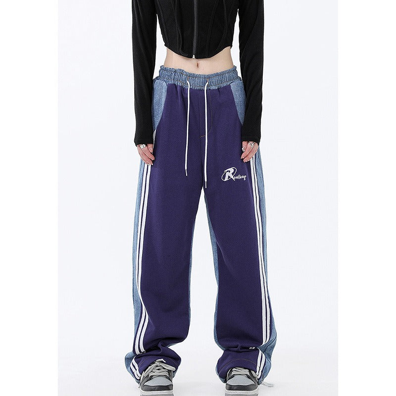 Sweatpants Wide Leg Crop Trousers