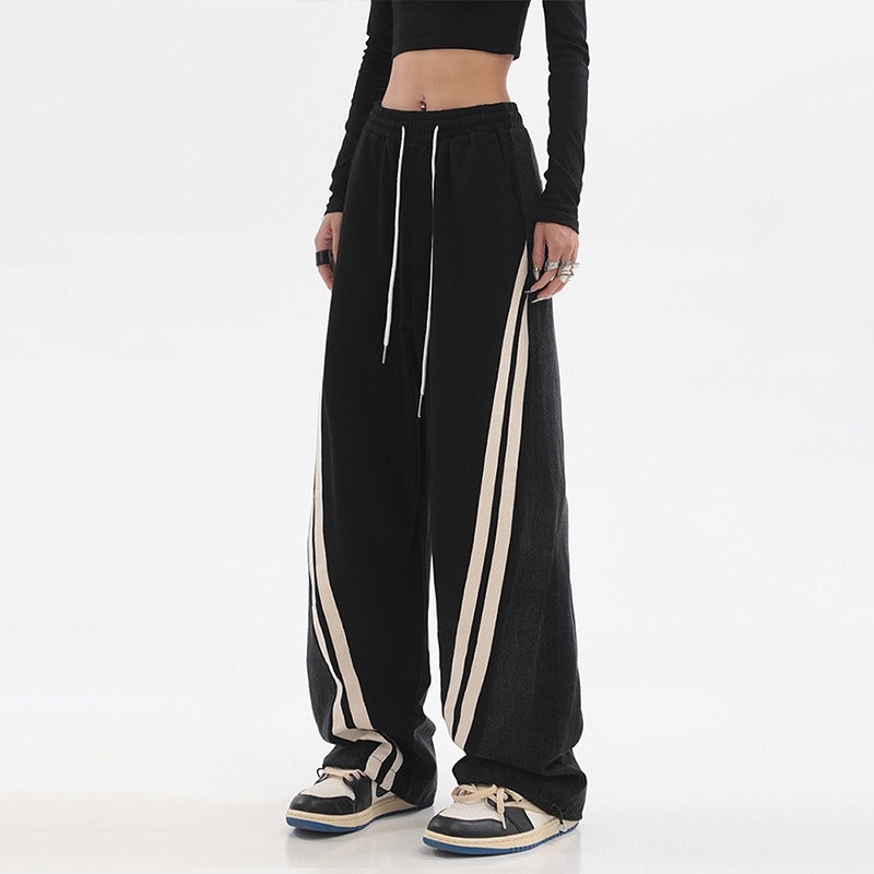 Sweatpants Wide Leg Crop Trousers