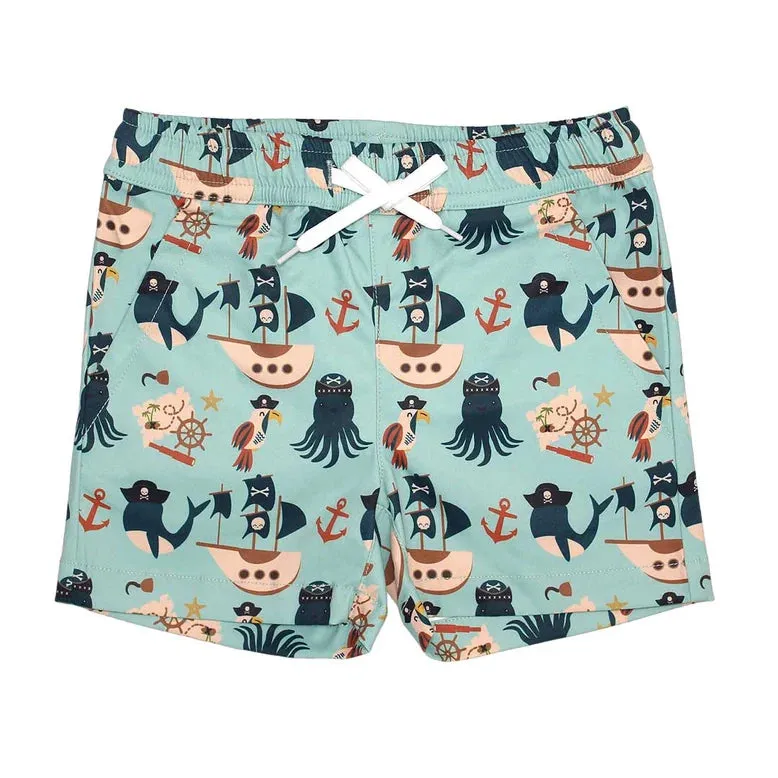 Pirate Swim Trunks.