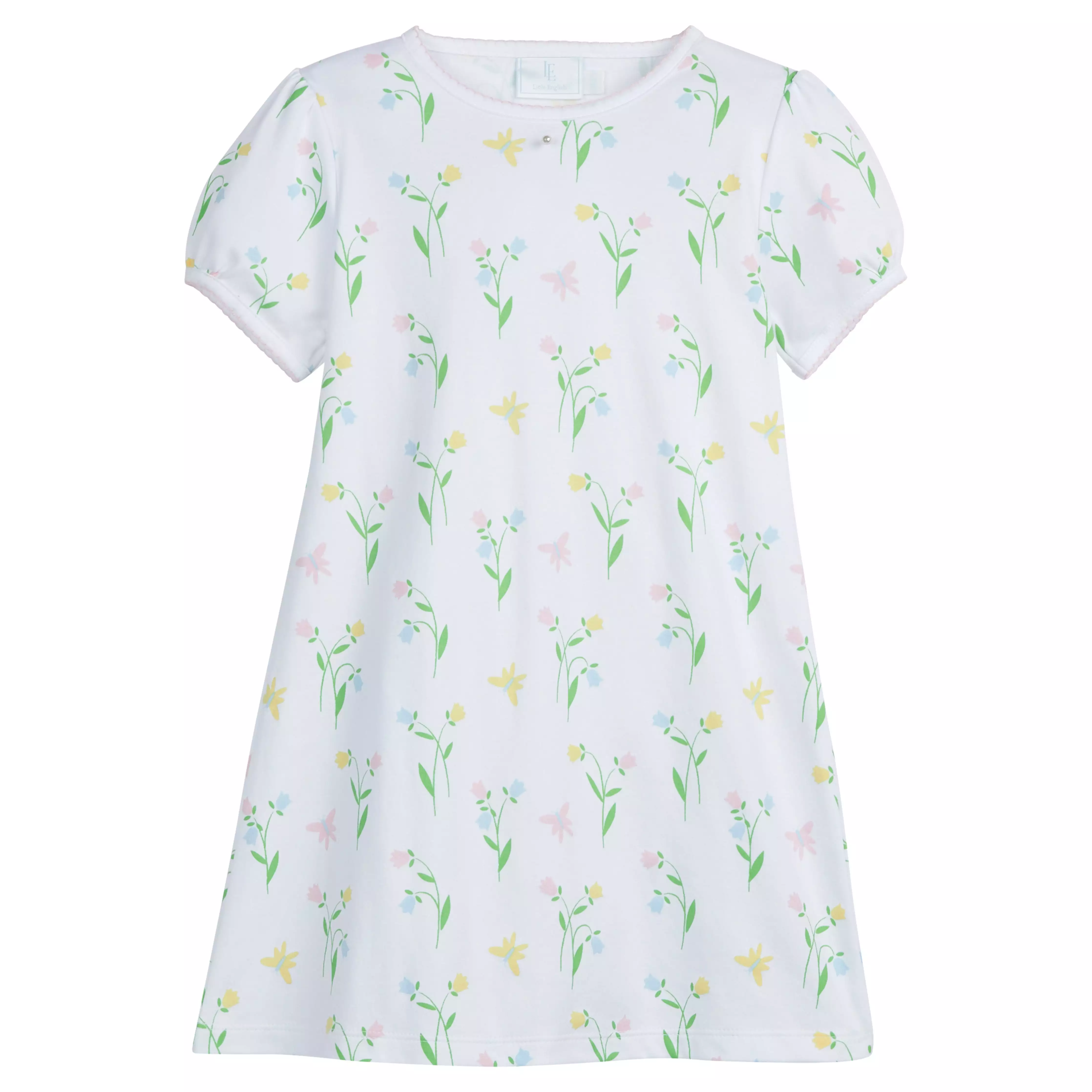 T-Shirt Dress - Butterfly Garden Print