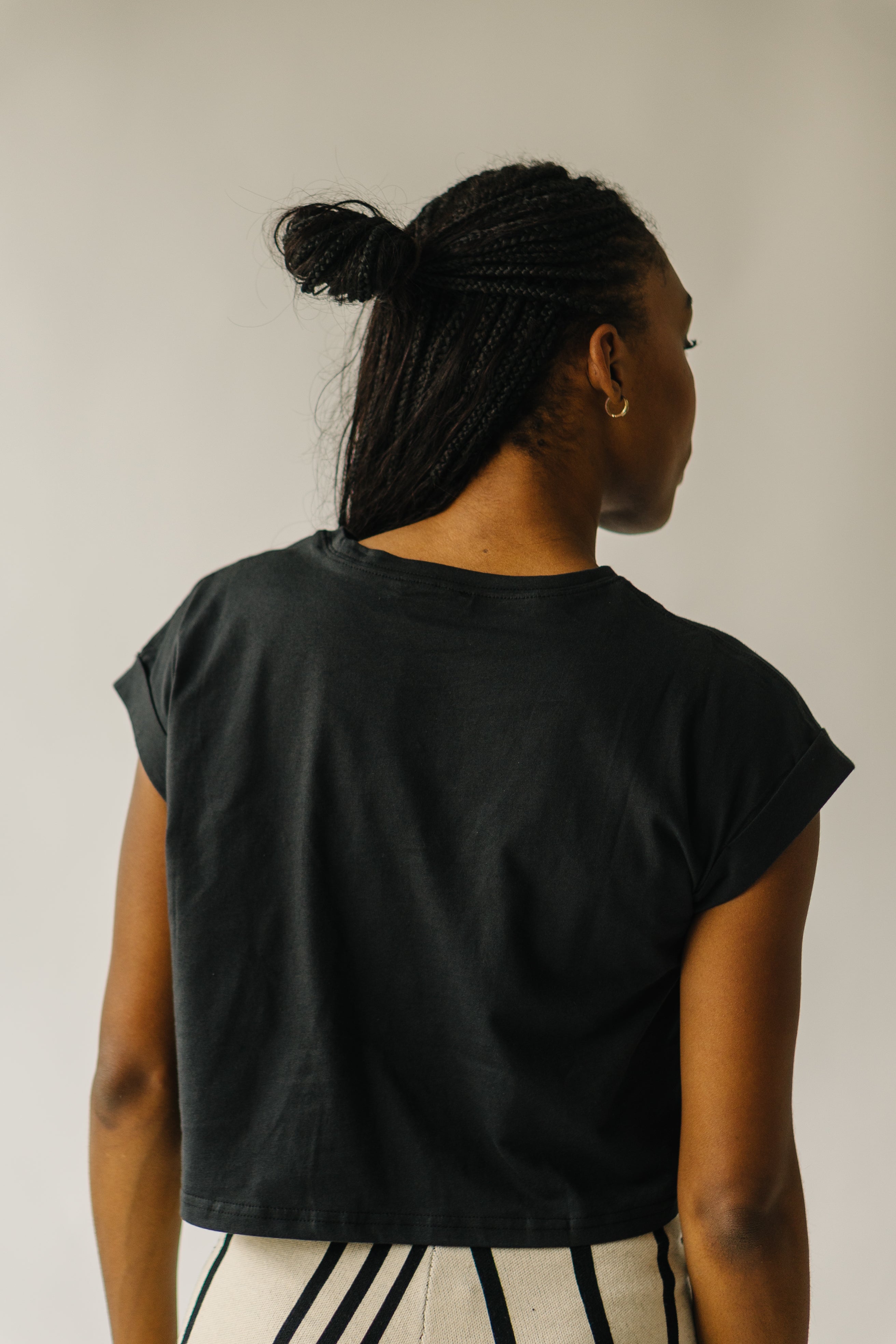 The Black Fellars Cuffed Sleeve Tee