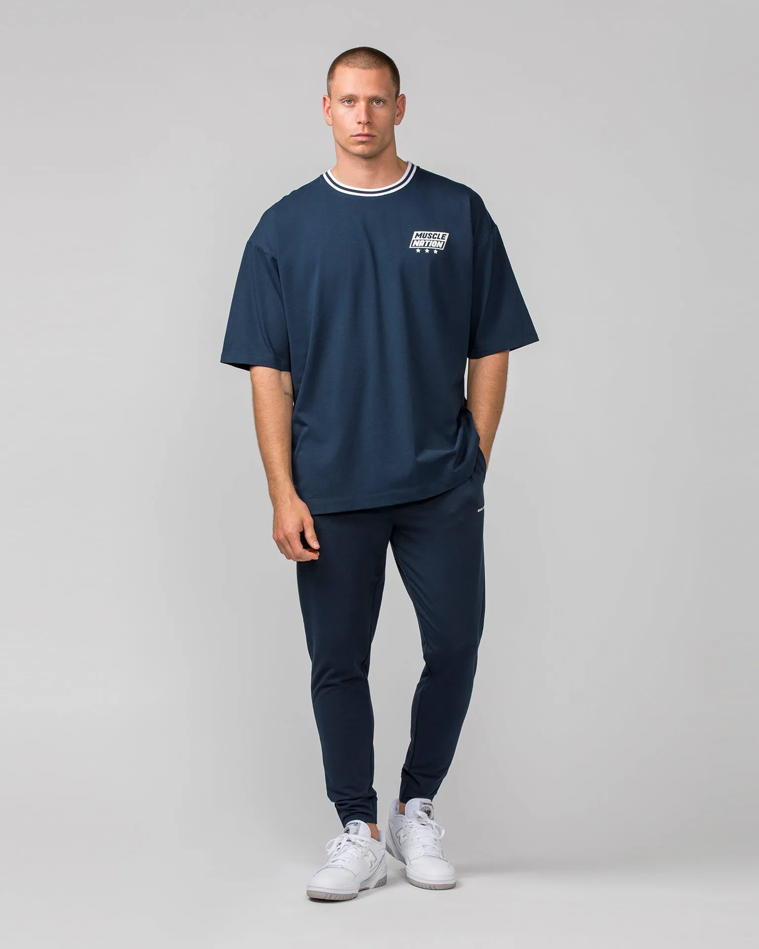 Throwback Oversized Navy Tee