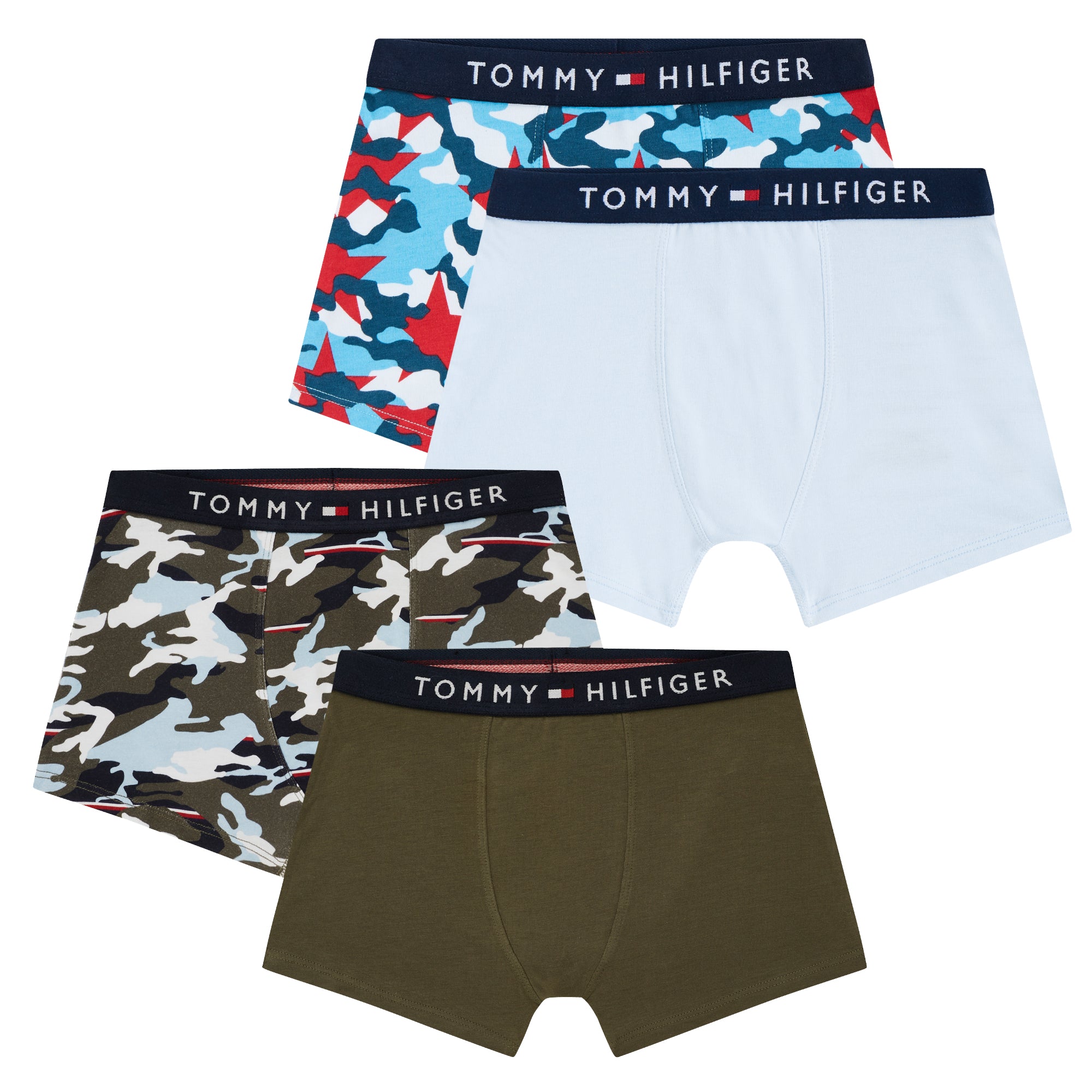 Tommy Hilfiger Boys Camo Print Boxer Shorts/Trunks - 2-Pack (Boxed)