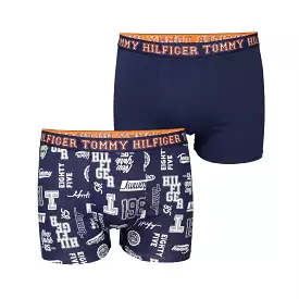 Tommy Hilfiger Boys Printed Boxer Trunks - Pack of 2