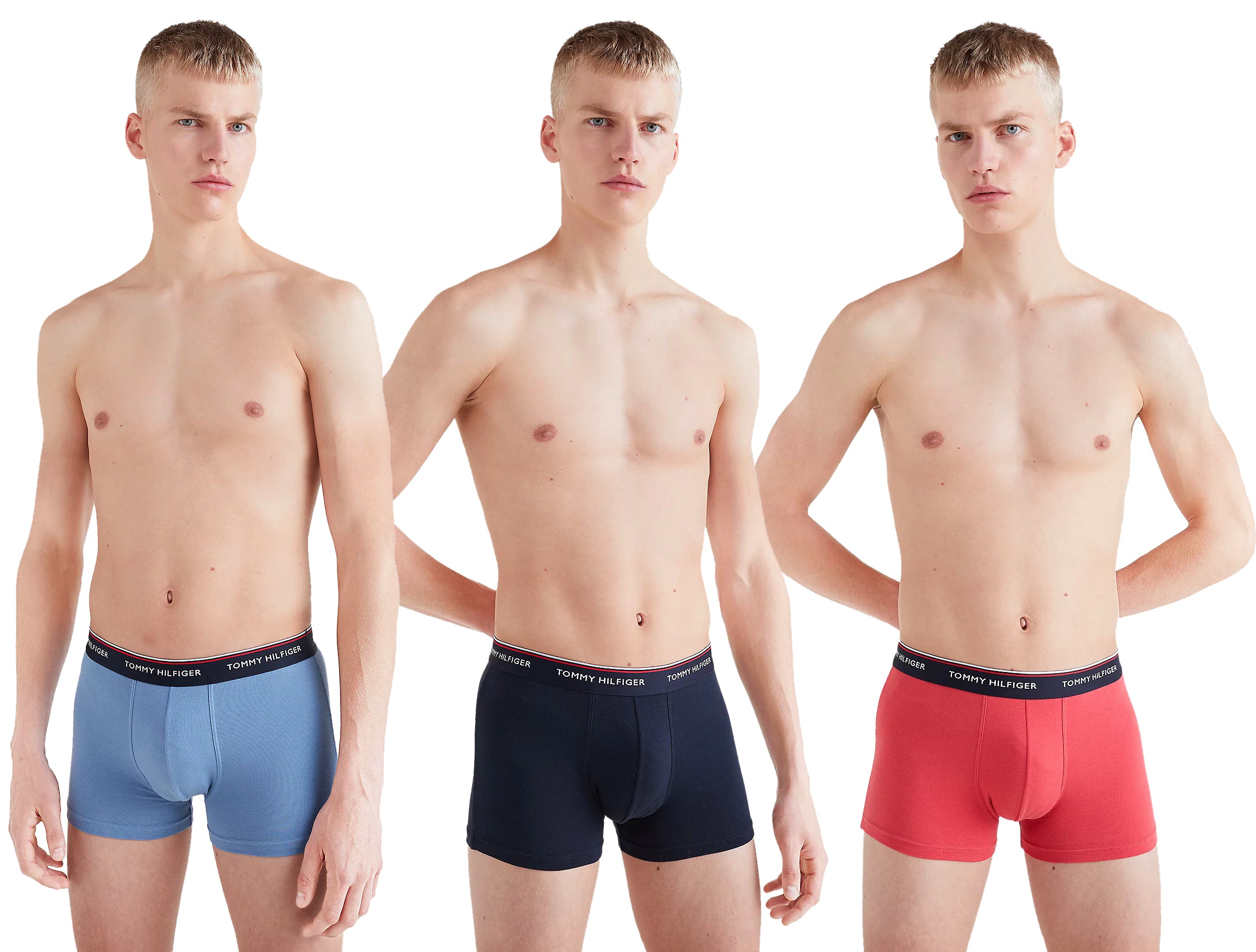 Tommy Hilfiger Men's Boxers - Premium Essentials Contrast Waistband 3 Pack - Google SEO.