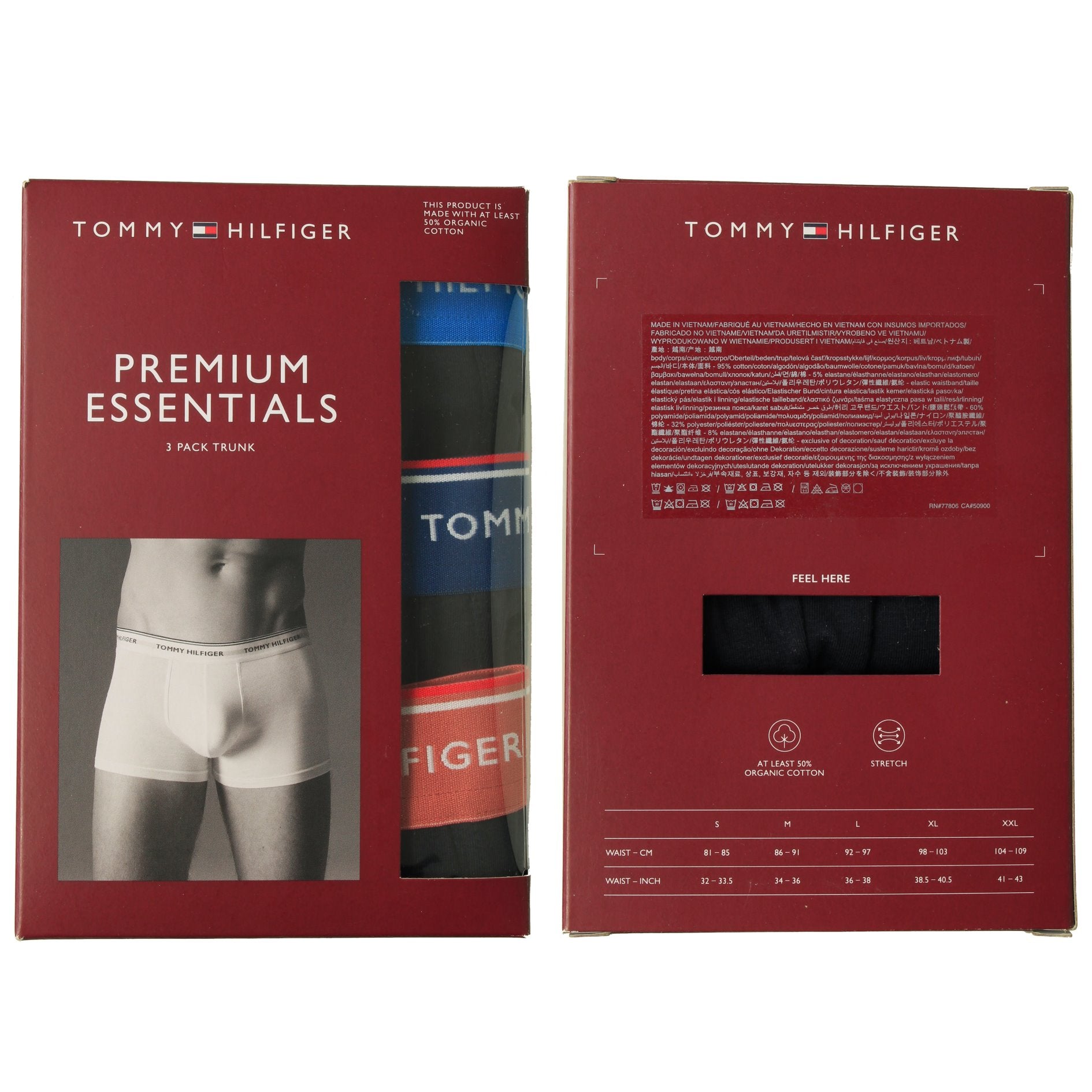 Tommy Hilfiger Men's Boxers - Premium Essentials Contrast Waistband 3 Pack - Google SEO.