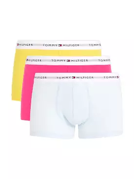 Tommy Hilfiger Men's Essential Repeat Logo Boxer Trunks 3-Pack