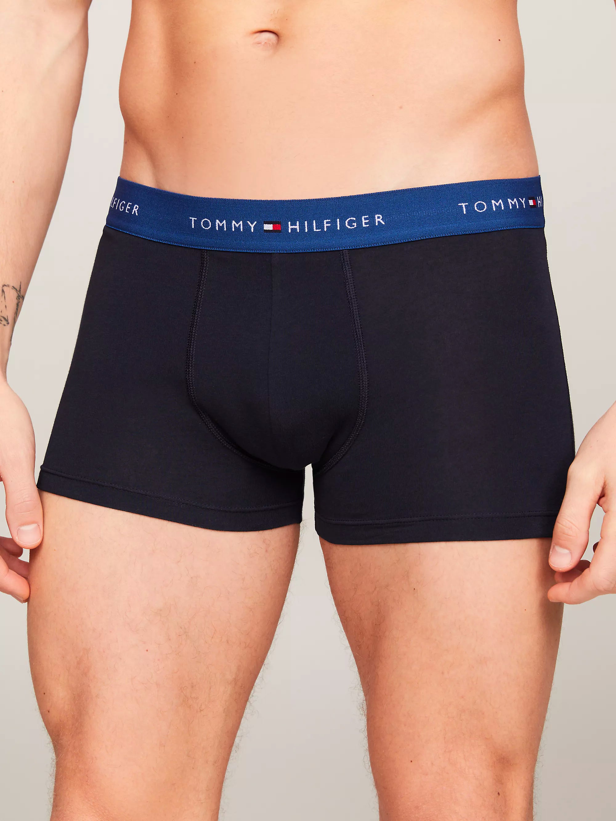 Tommy Hilfiger Men's Essential Repest Logo Boxer Trunks 3-Pack