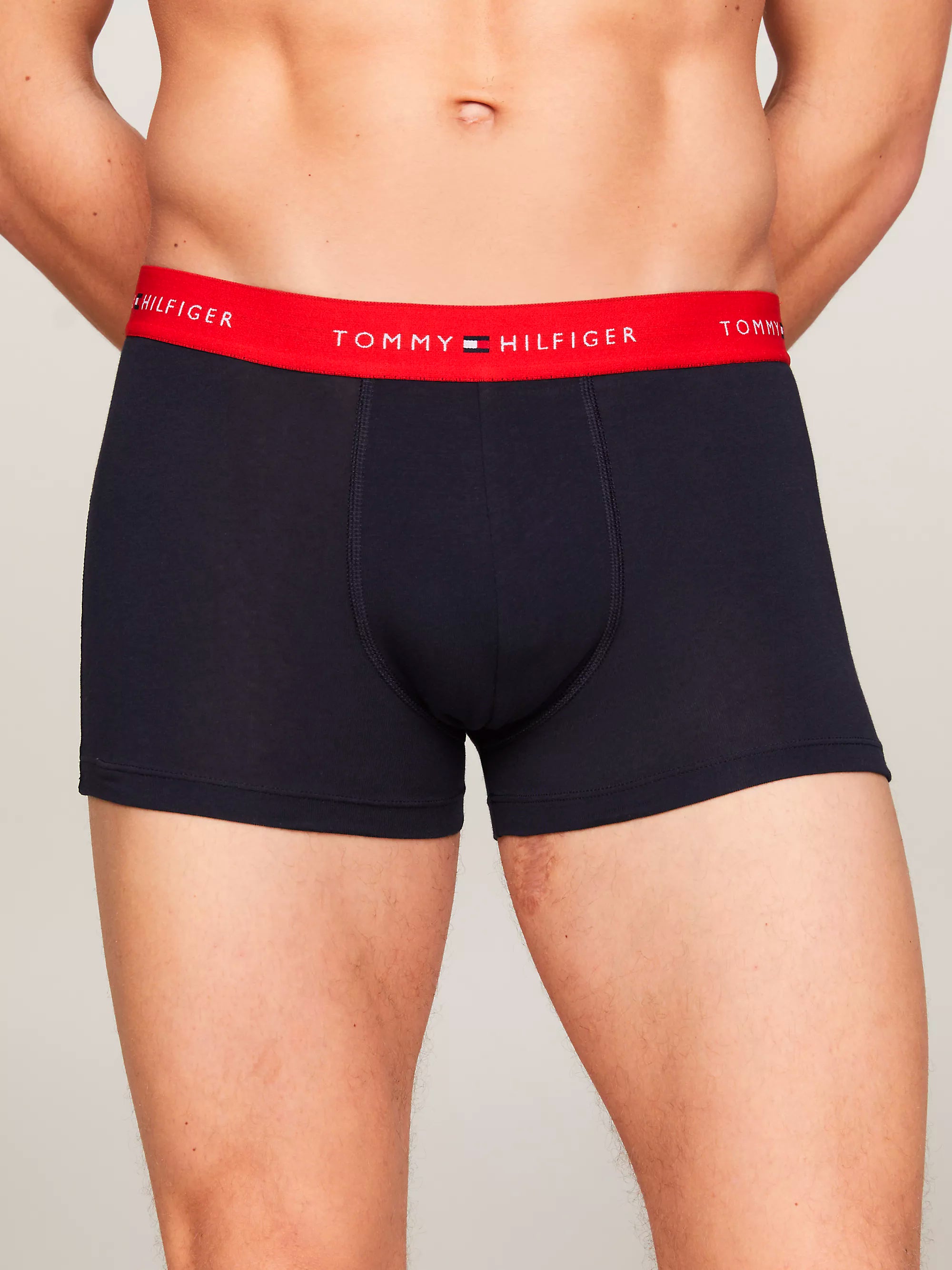 Tommy Hilfiger Men's Essential Repest Logo Boxer Trunks 3-Pack