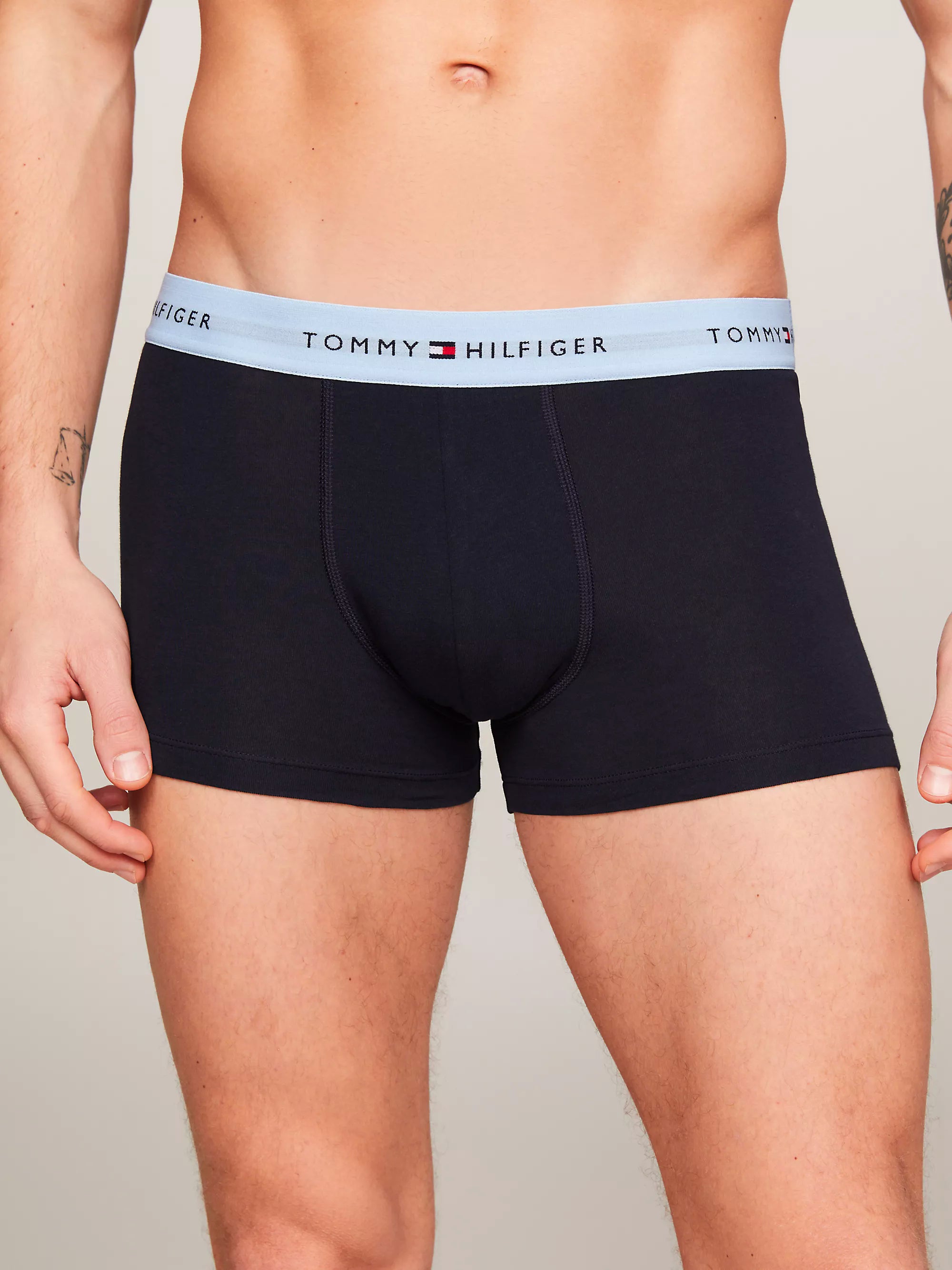 Tommy Hilfiger Men's Essential Repest Logo Boxer Trunks 3-Pack