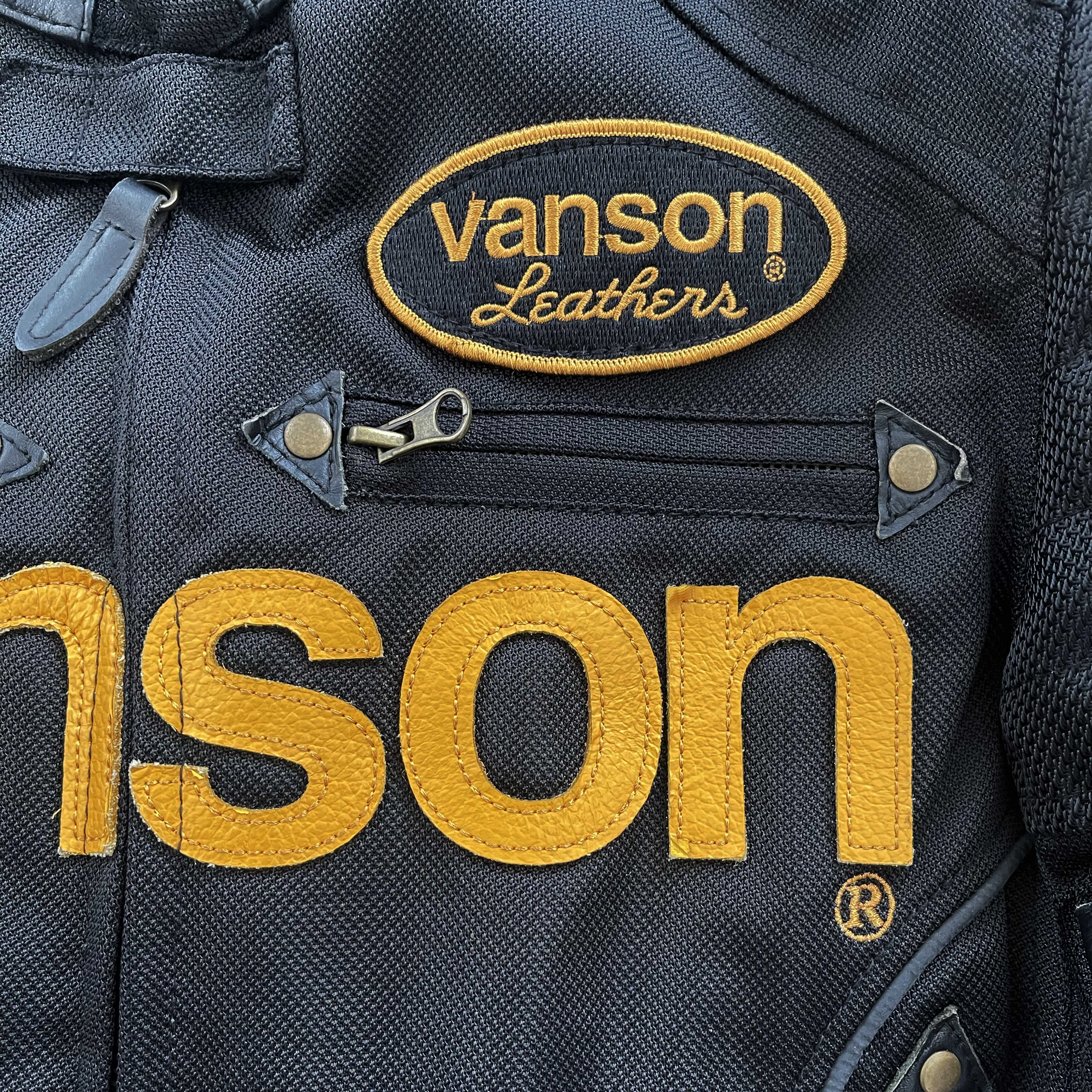 Vanson Leathers Motorcycle Mesh Racer Jacket - Medium