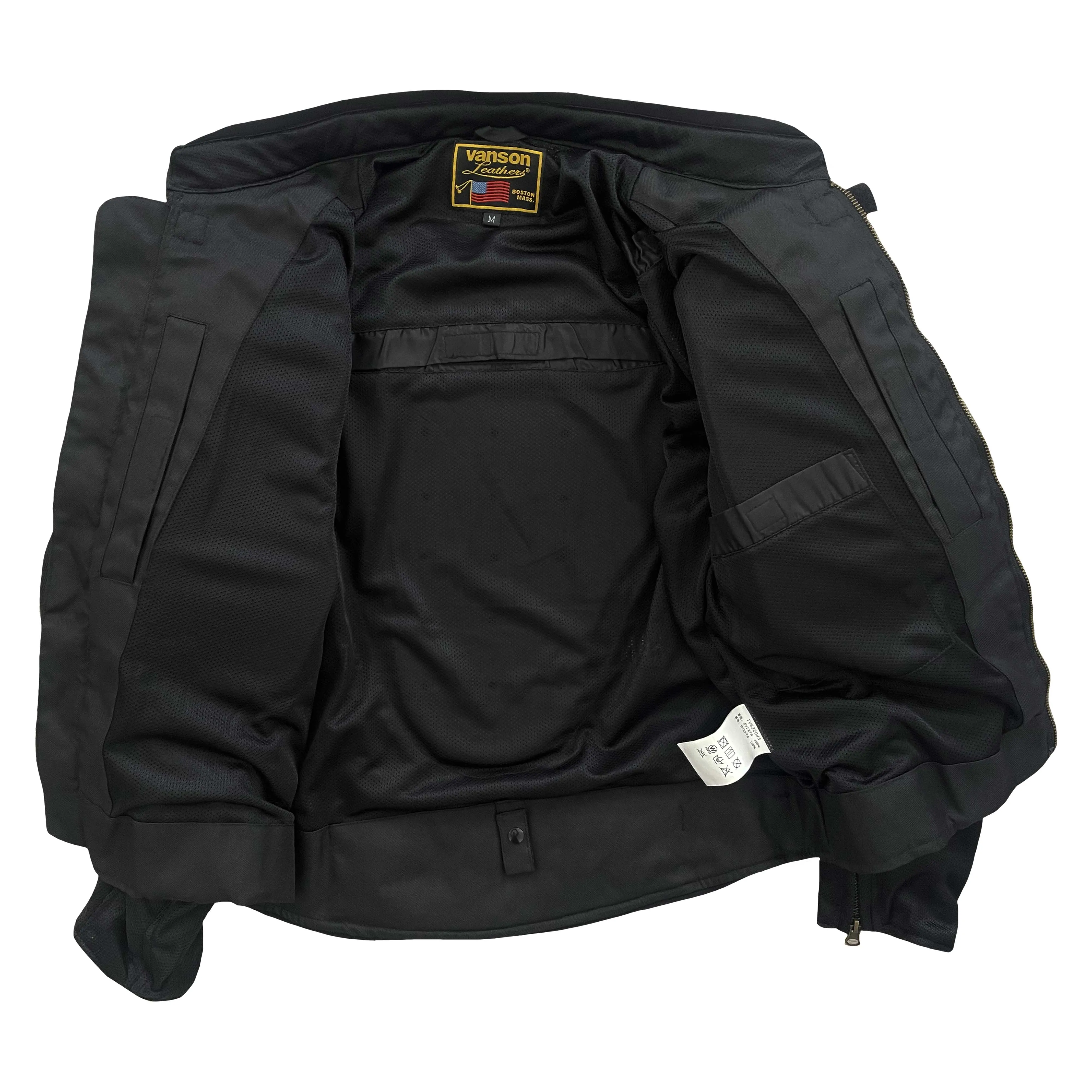 Vanson Leathers Trooper Motorcycle Mesh Racer Jacket - Medium