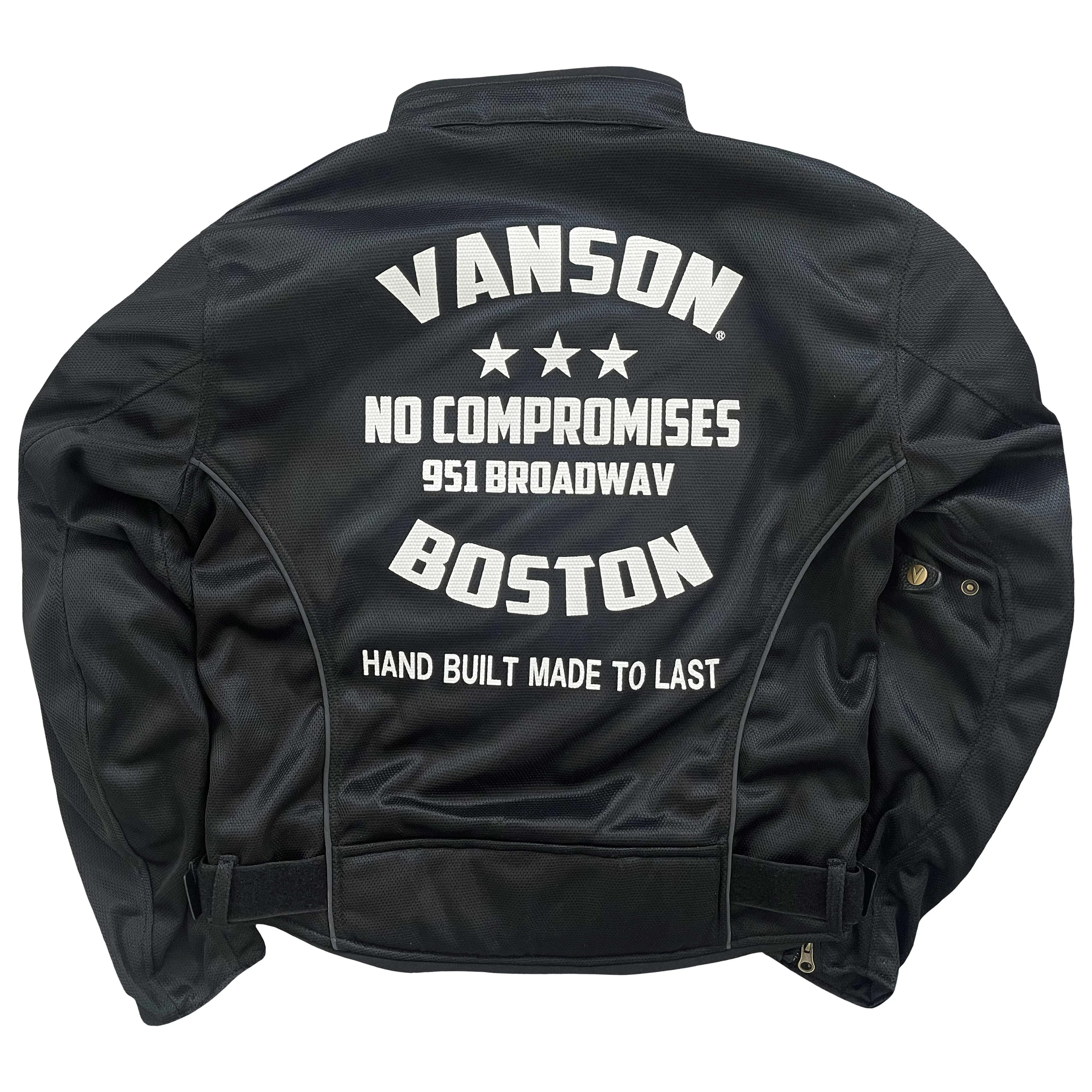 Vanson Leathers Trooper Motorcycle Mesh Racer Jacket - Medium