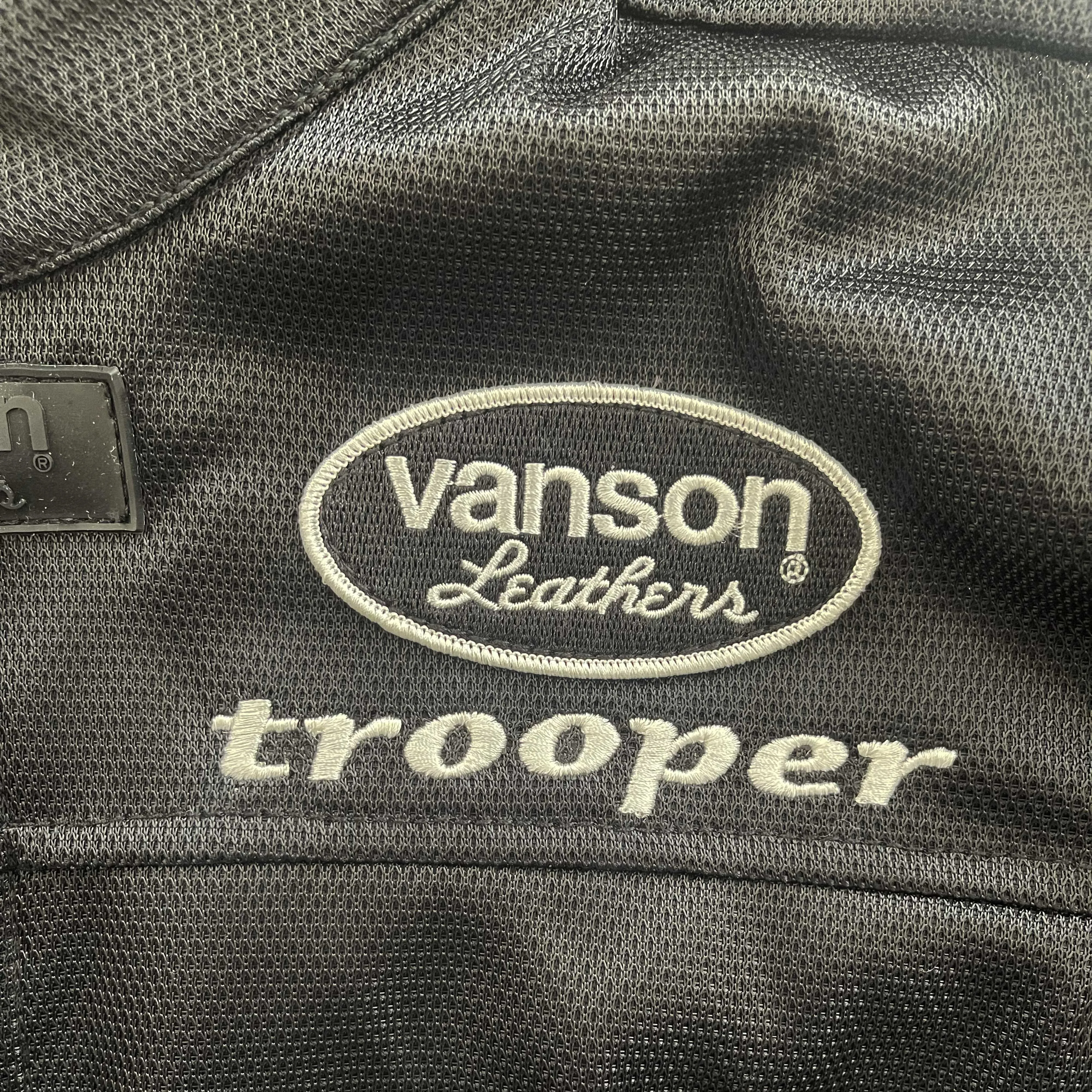 Vanson Leathers Trooper Motorcycle Mesh Racer Jacket - Medium