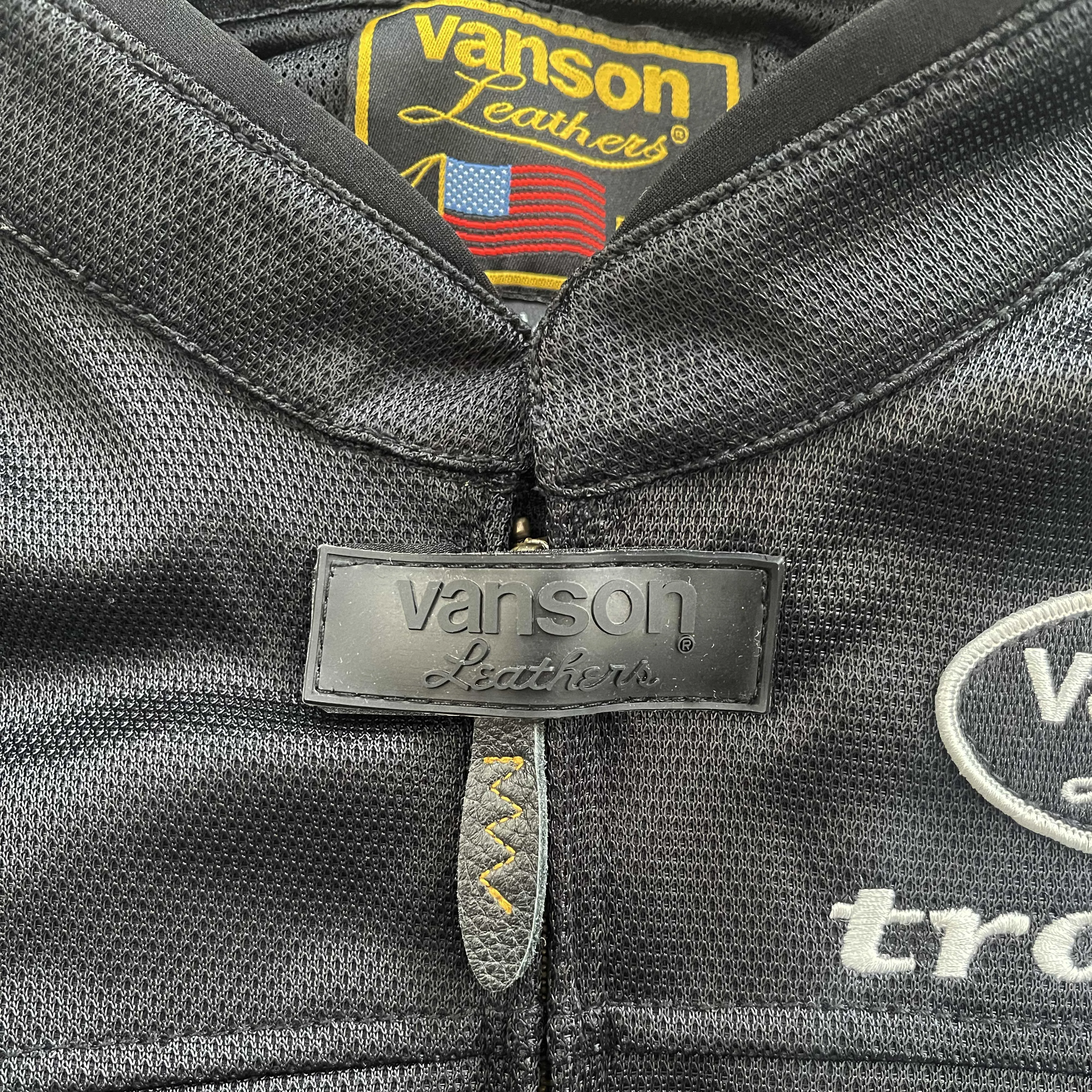 Vanson Leathers Trooper Motorcycle Mesh Racer Jacket - Medium