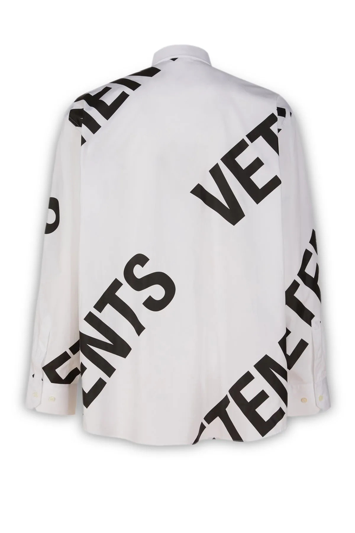 Vetements Long-Sleeved Shirt with Logo Print