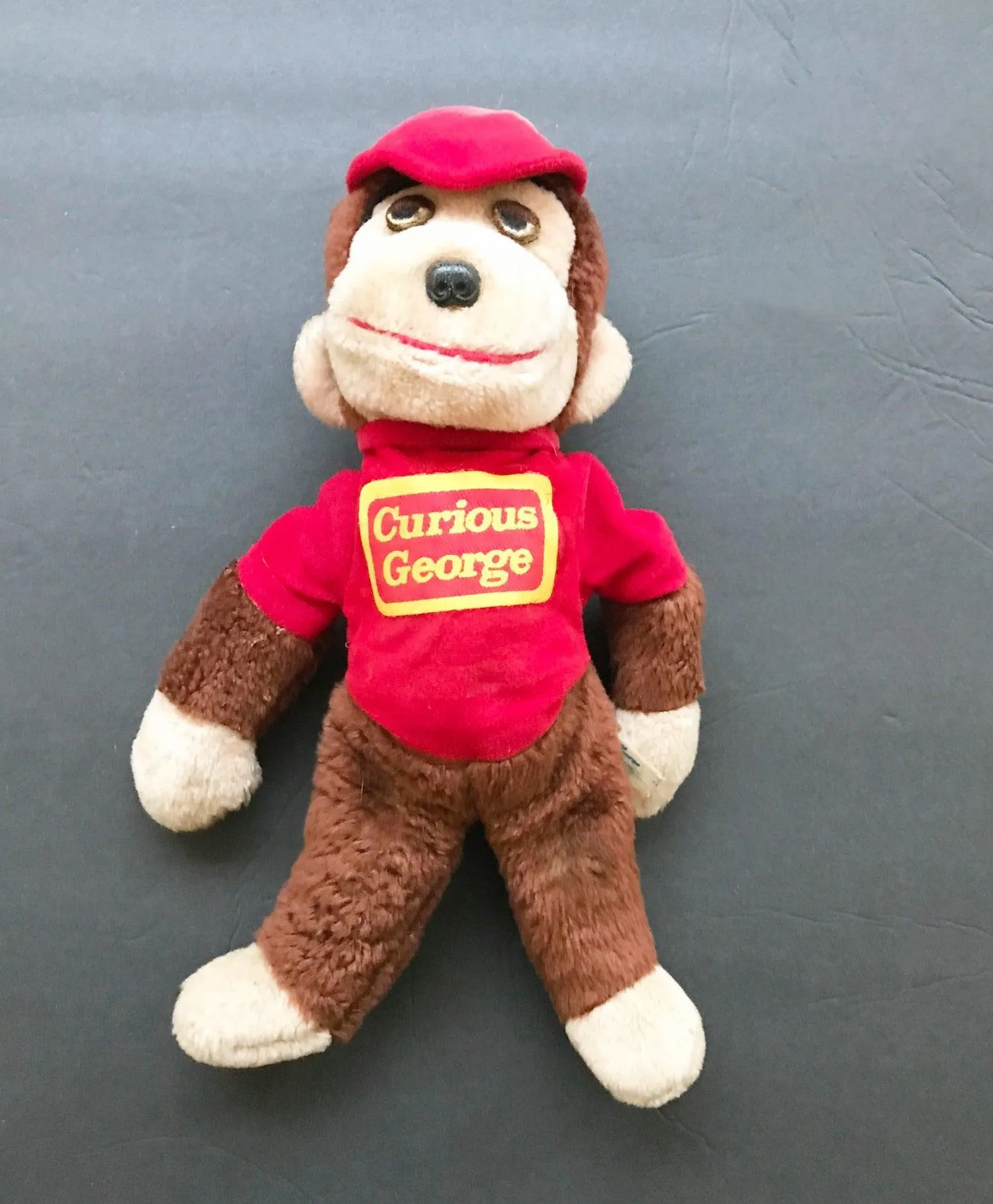 Vintage Curious George Stuffed Animal 1970s Plush Toy Monkey Knickerbocker - $65