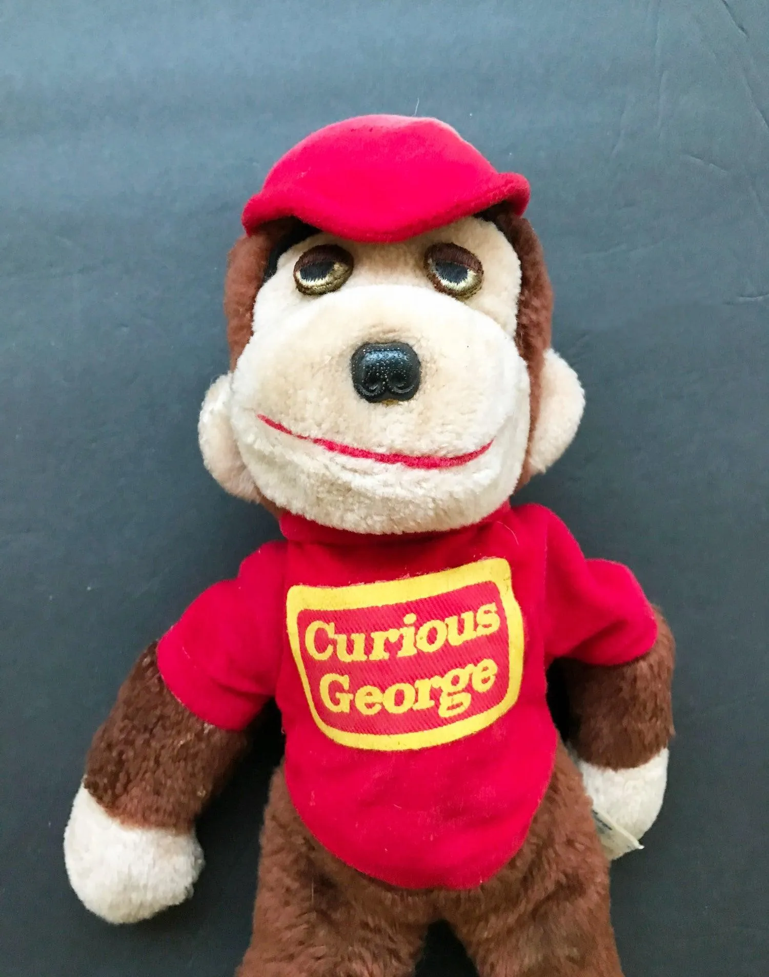 Vintage Curious George Stuffed Animal 1970s Plush Toy Monkey Knickerbocker - $65