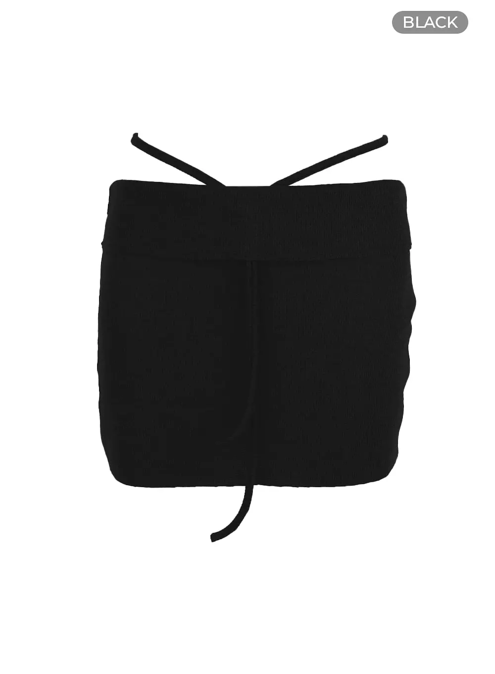 Waist Strap Sheer Mini Skirt - IA417