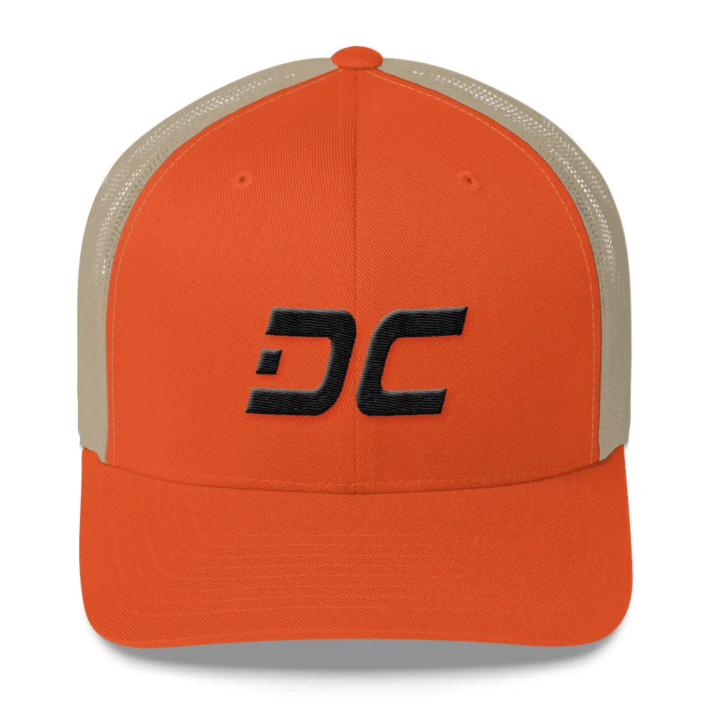 Washington DC Trucker Cap - Black Embroidery - DC - Color Options