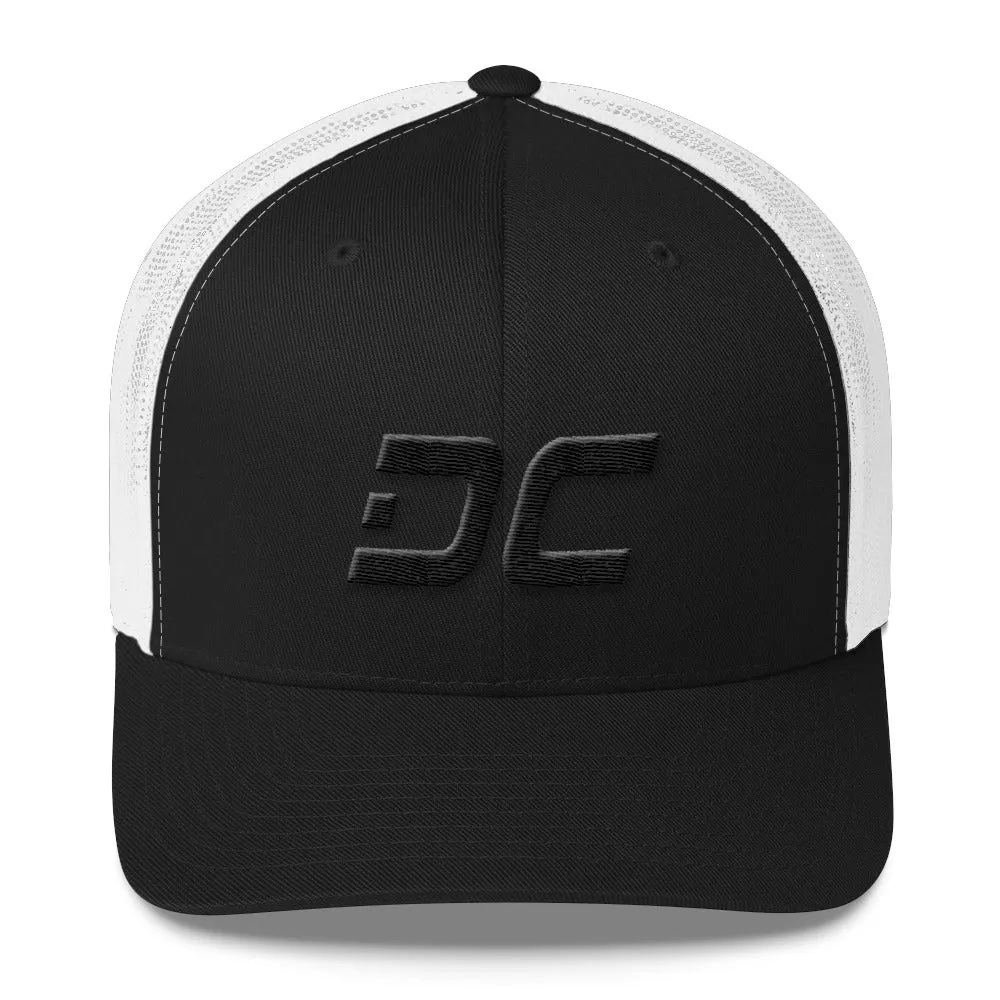 Washington DC Trucker Cap - Black Embroidery - DC - Color Options