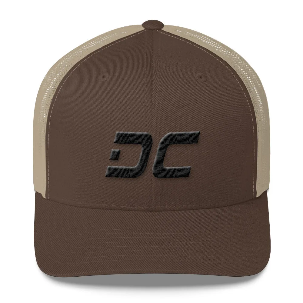 Washington DC Trucker Cap - Black Embroidery - DC - Color Options